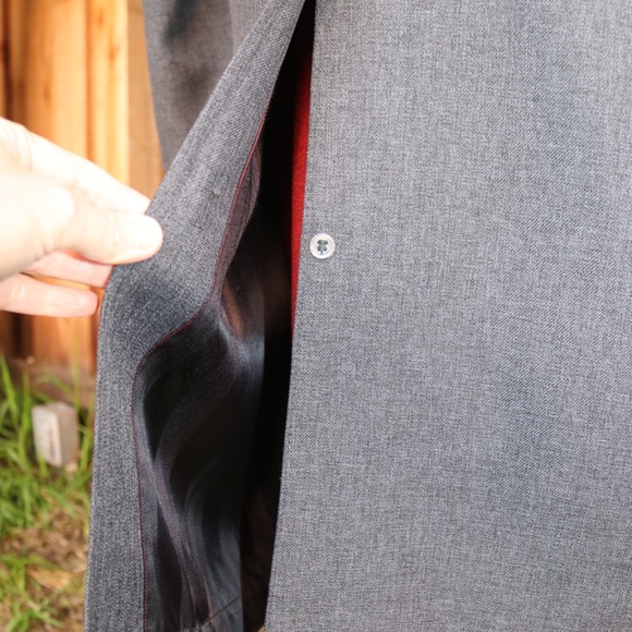 Vintage London Fog Maincoats Charcoal Grey Men's Coat With Removable Liner - Picture 15 of 16